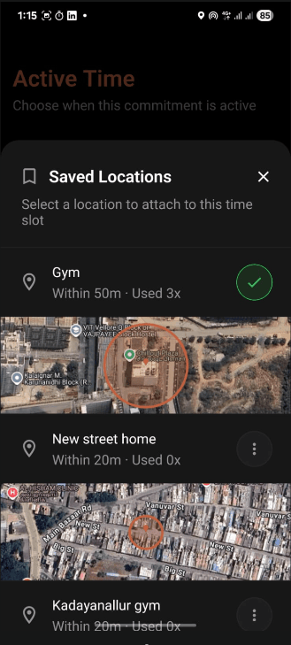 Slot Location Configuration