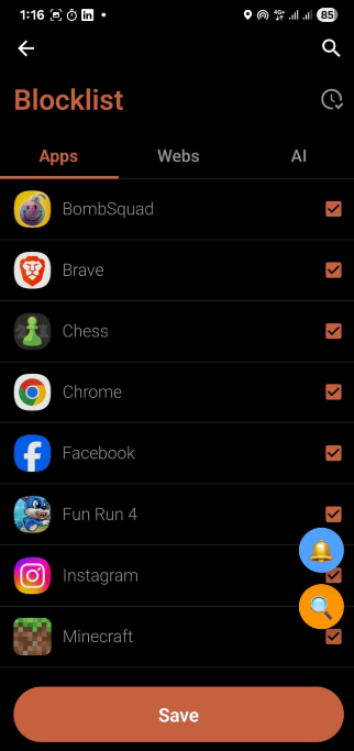 Universal App Blocklist