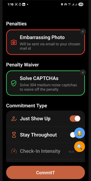 Stakes and Penalty Configuration