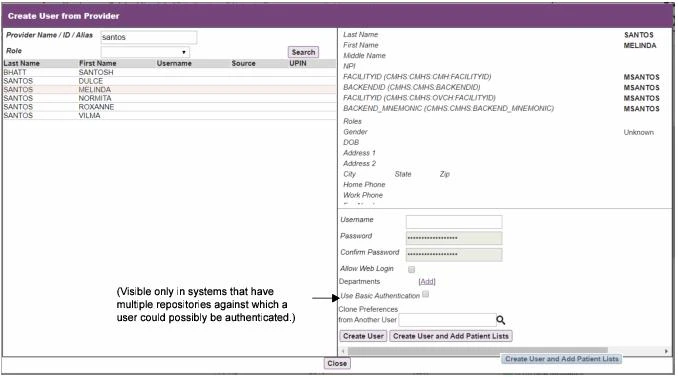 User tab showing toolbar, Quick Details panel, View Users filter, and workspace area