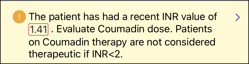 cds message w result