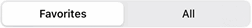Patient List Search All-Favorites button