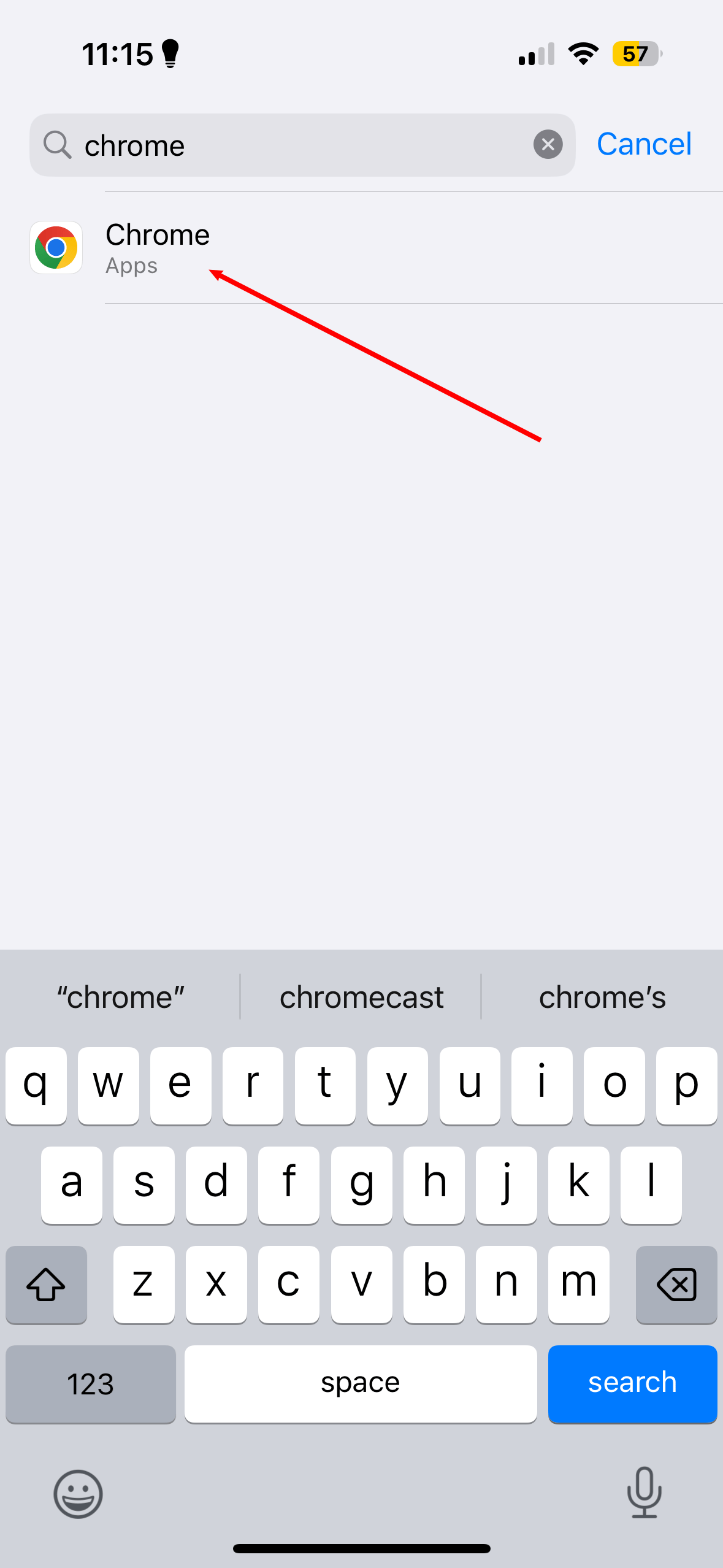 Search Chrome