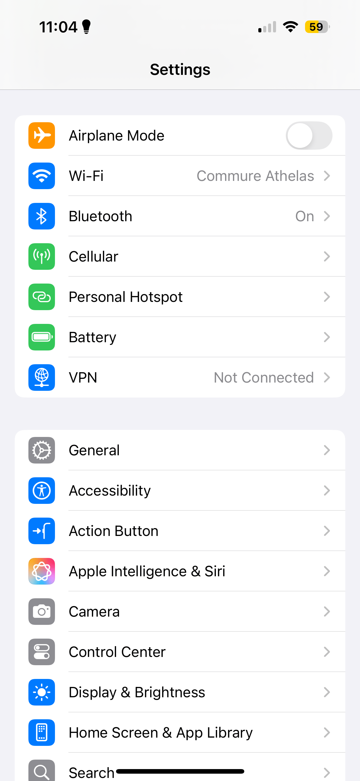 Settings app