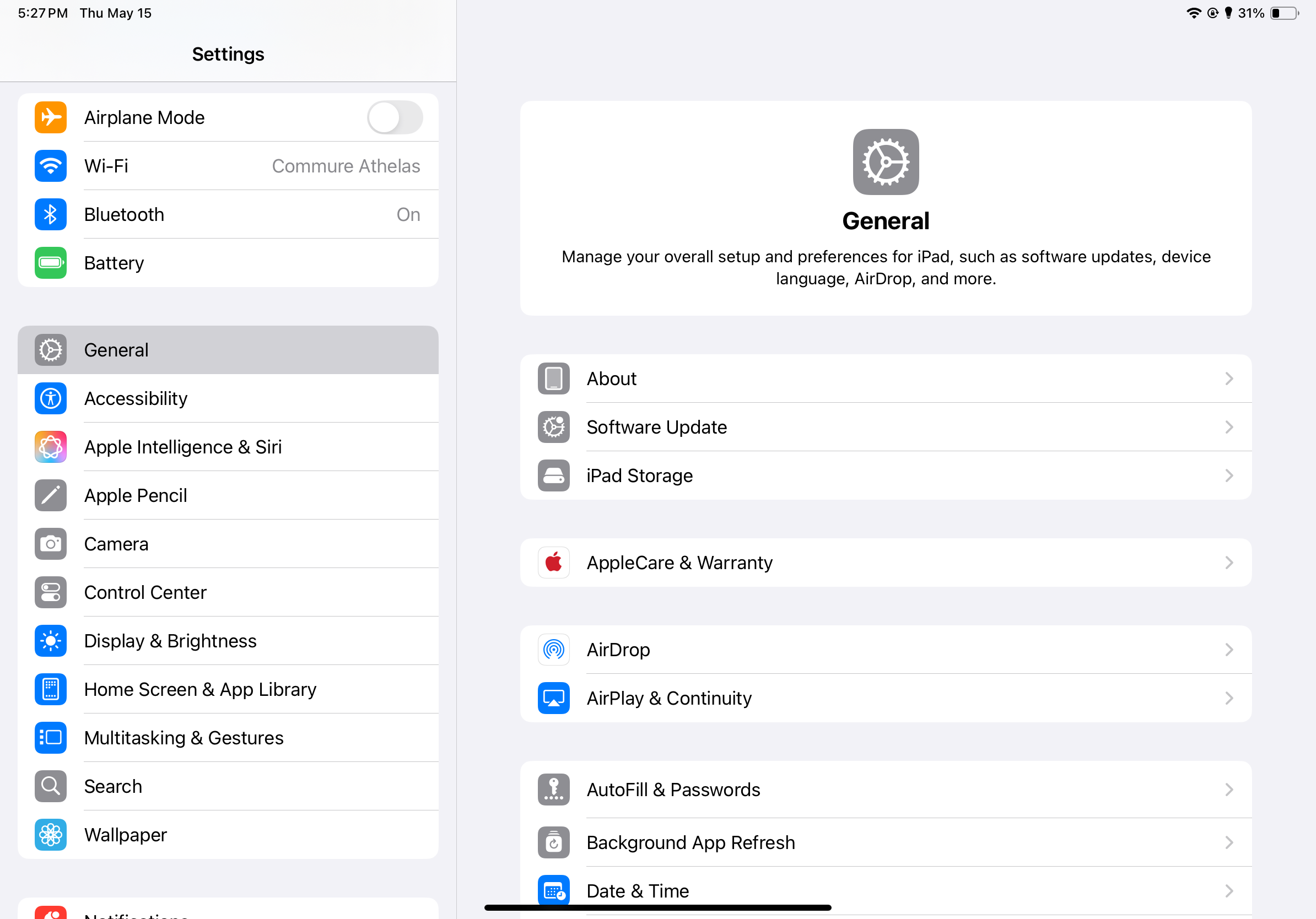 Settings app
