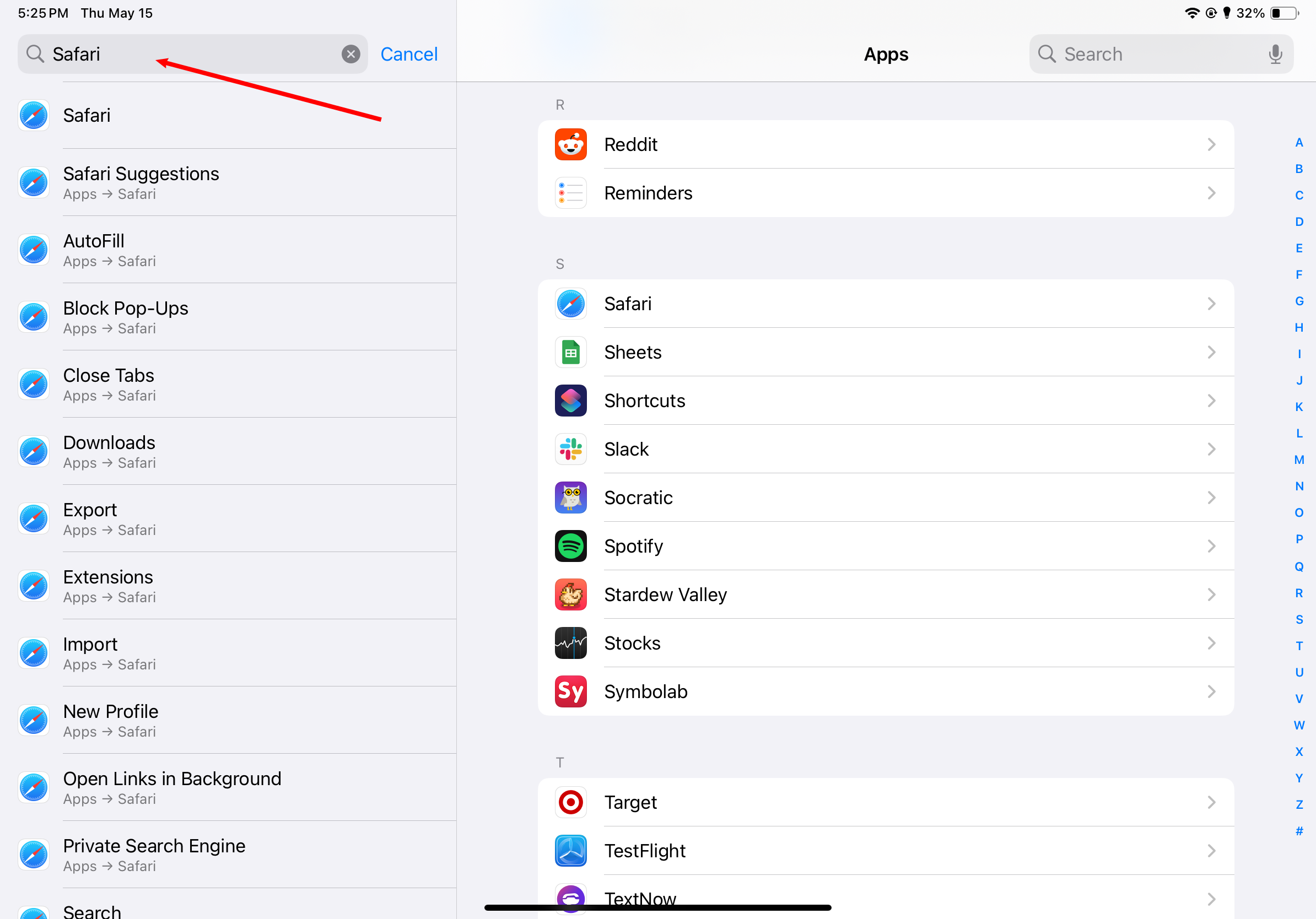 Search Safari