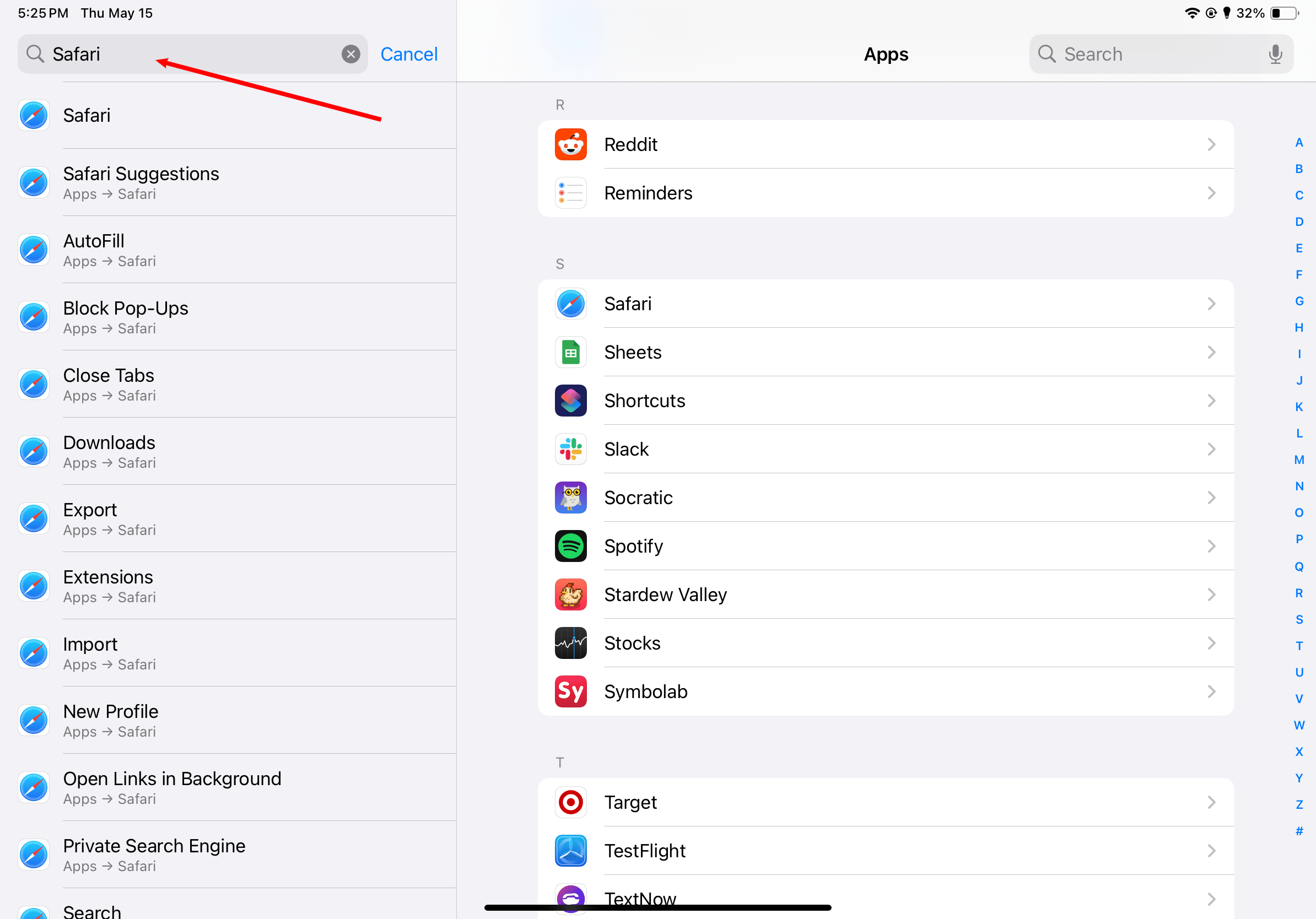 Search Safari