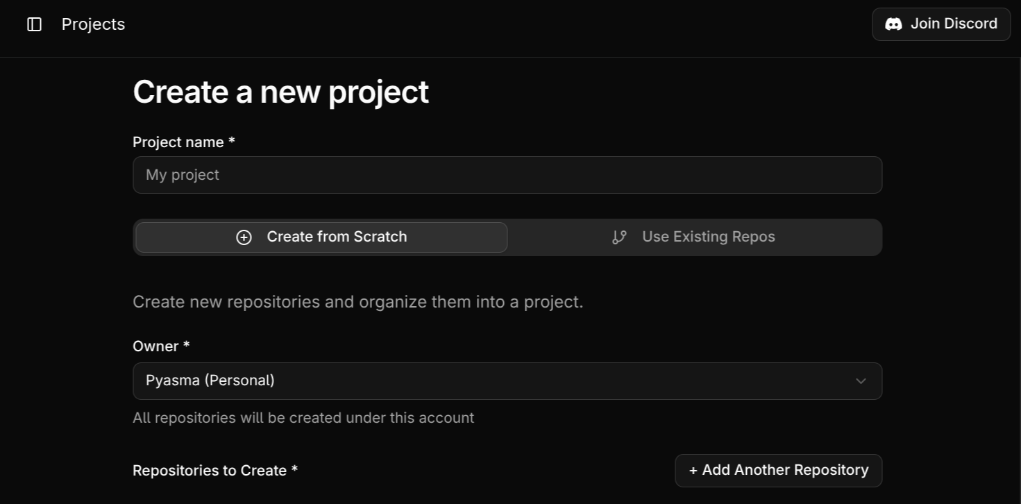 Compyle New Project Dark