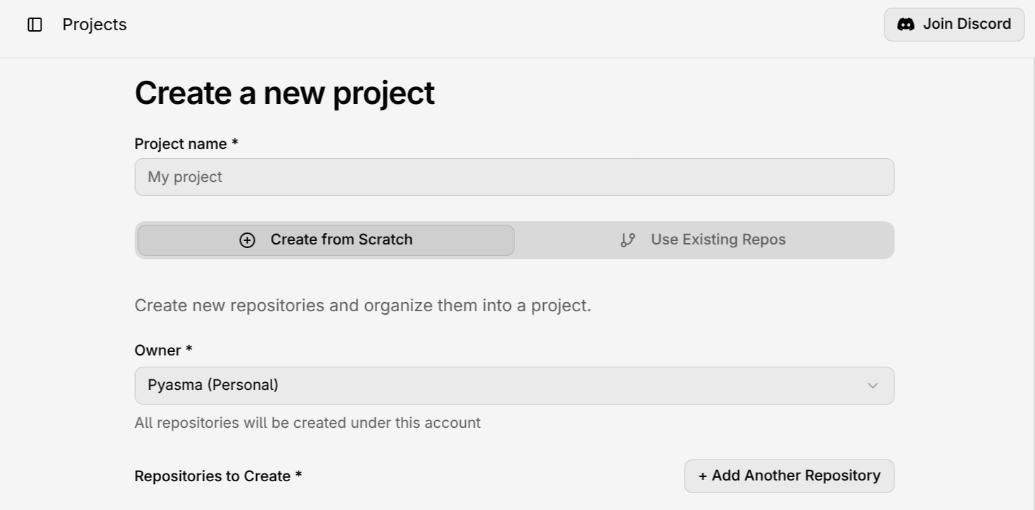 Compyle New Project Light