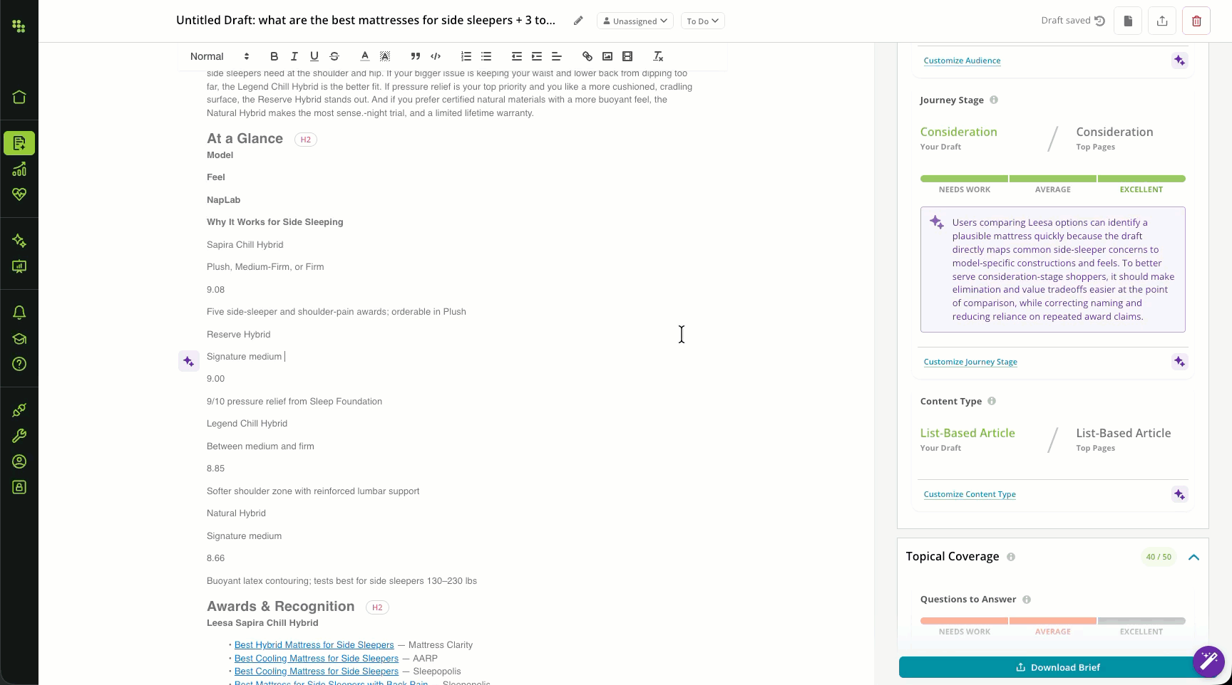 Writing Assitant Edit Insight