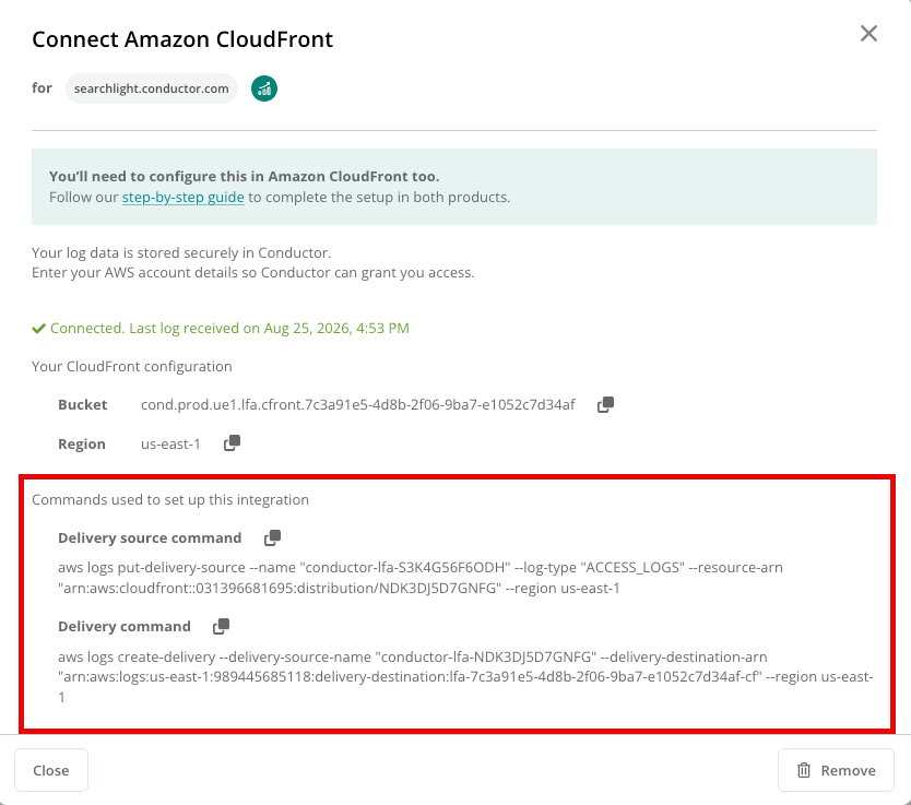 CloudFront Copy Commands