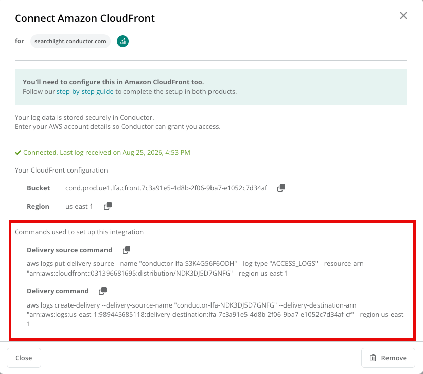 CloudFront Copy Commands