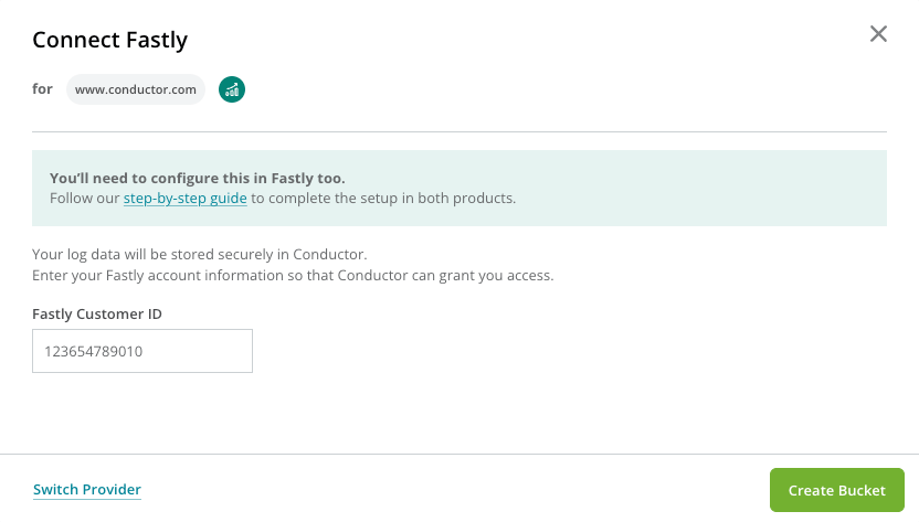 Fastly Create Bucket