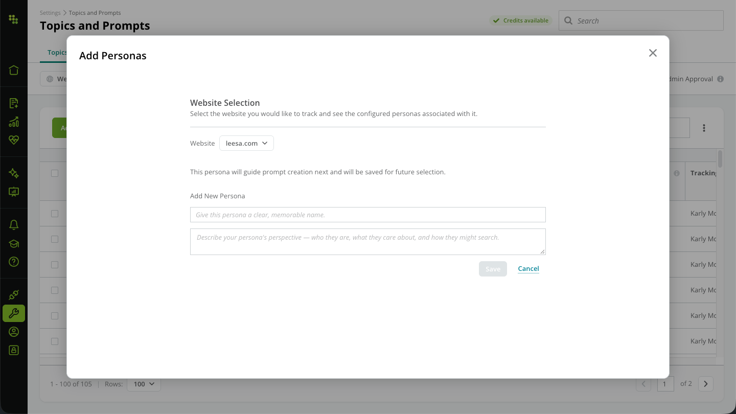 Ai Search Setup Add Persona