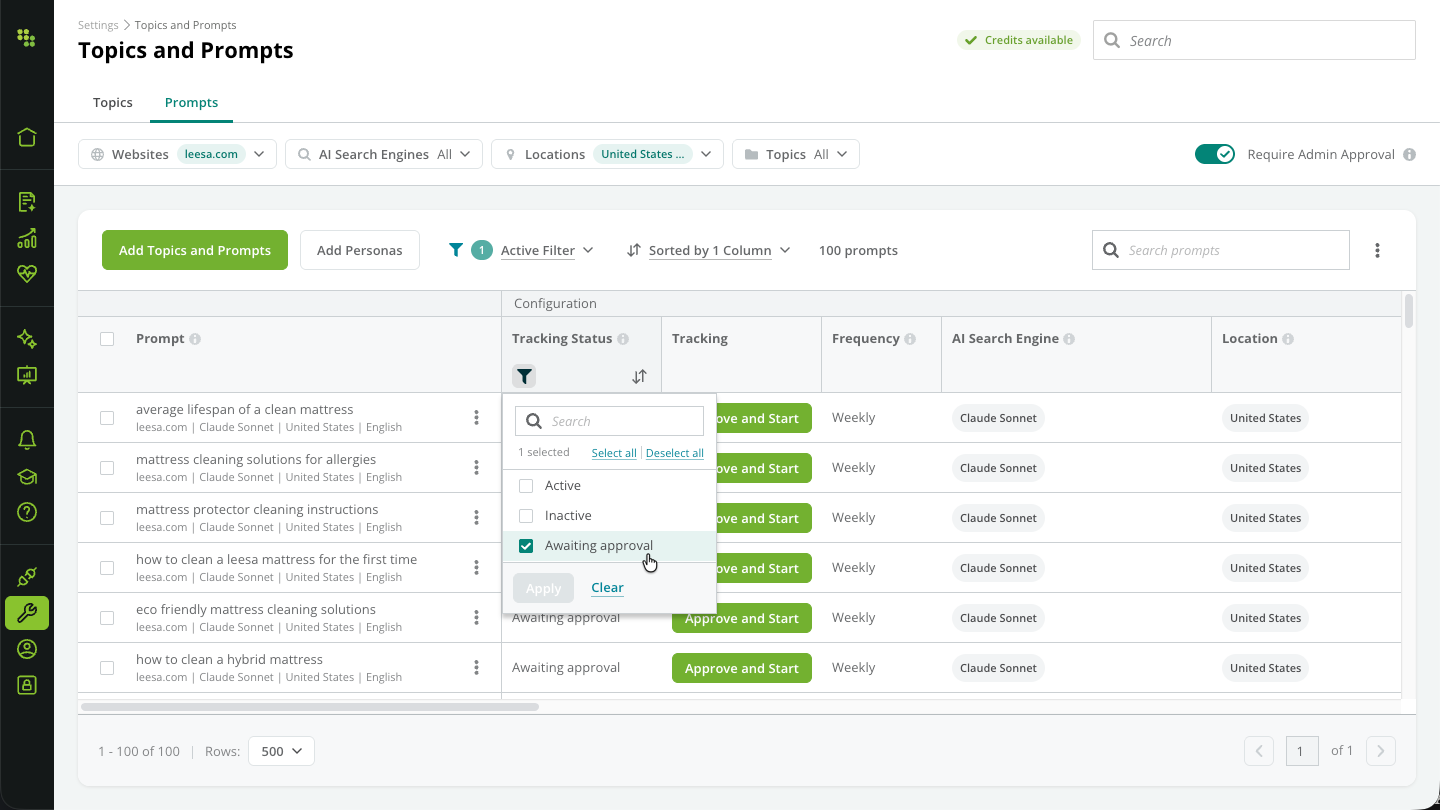 Ai Search Setup Admin Approval