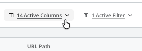 2025 Pages Reporting Alpha Program Pages Table Columns Menu
