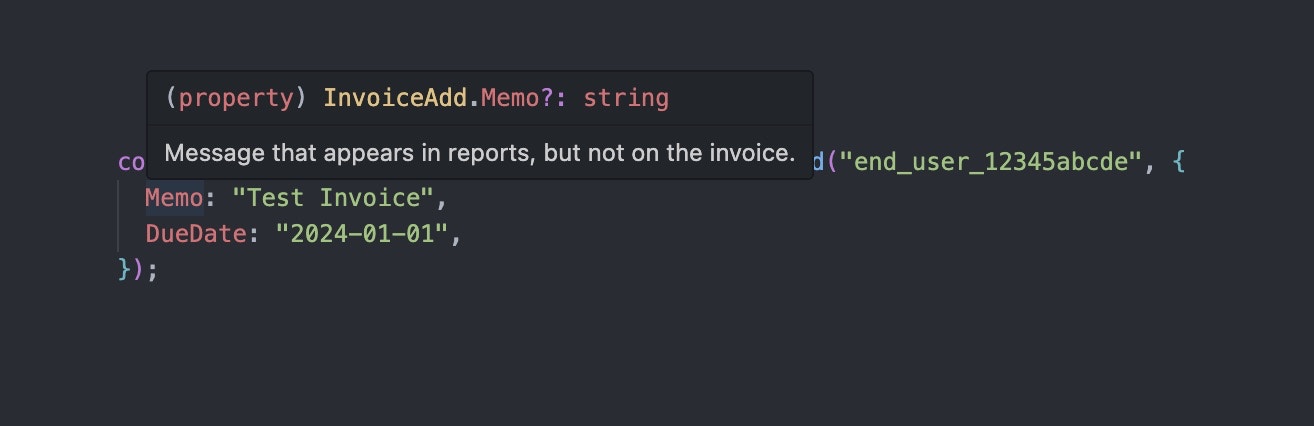 Conductor inline documentation for QuickBooks Desktop request
parameters