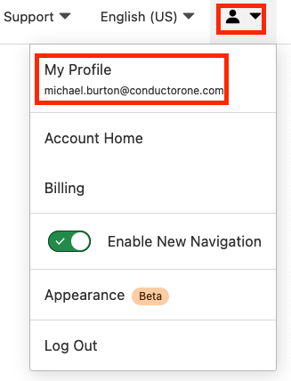 Detail view of the Cloudflare My Profile page, with the API Tokens button highlighted.