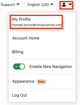 Detail view of the Cloudflare My Profile page, with the API Tokens button highlighted.