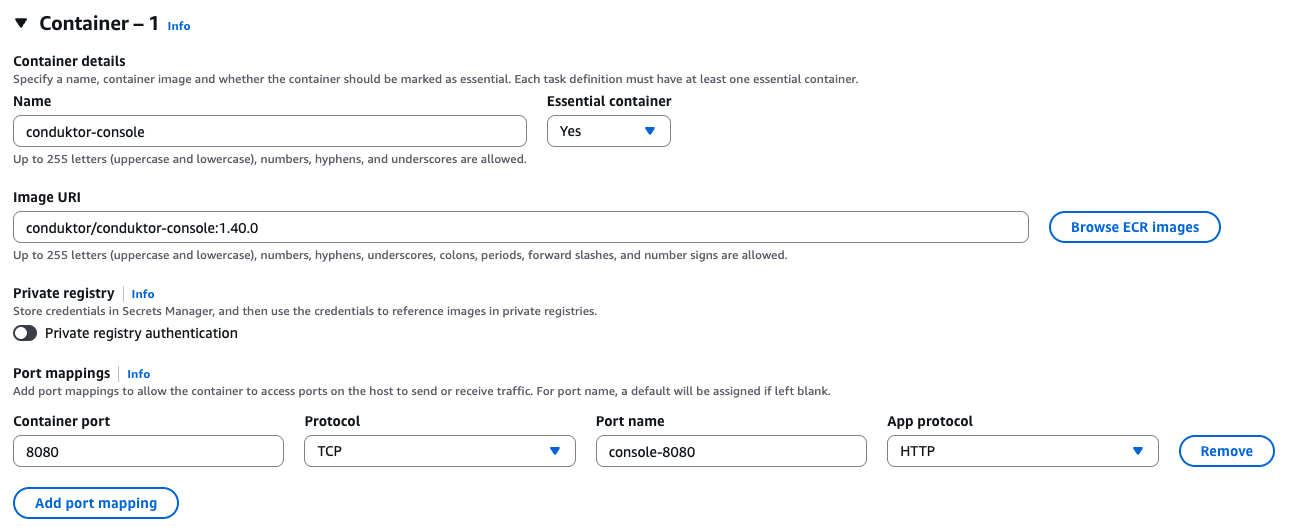 AWS Guide RDS Container