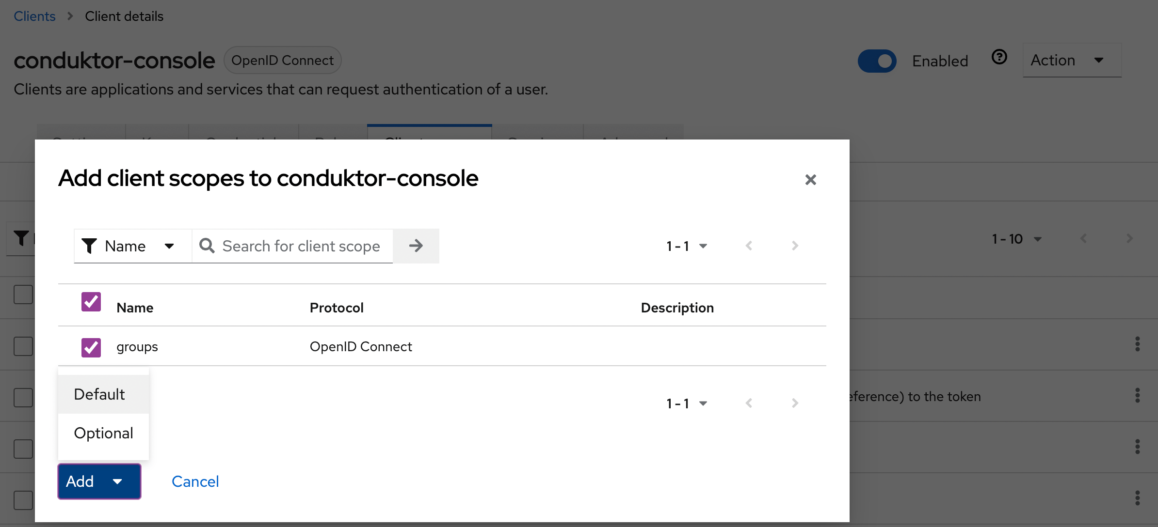 keycloak add scope