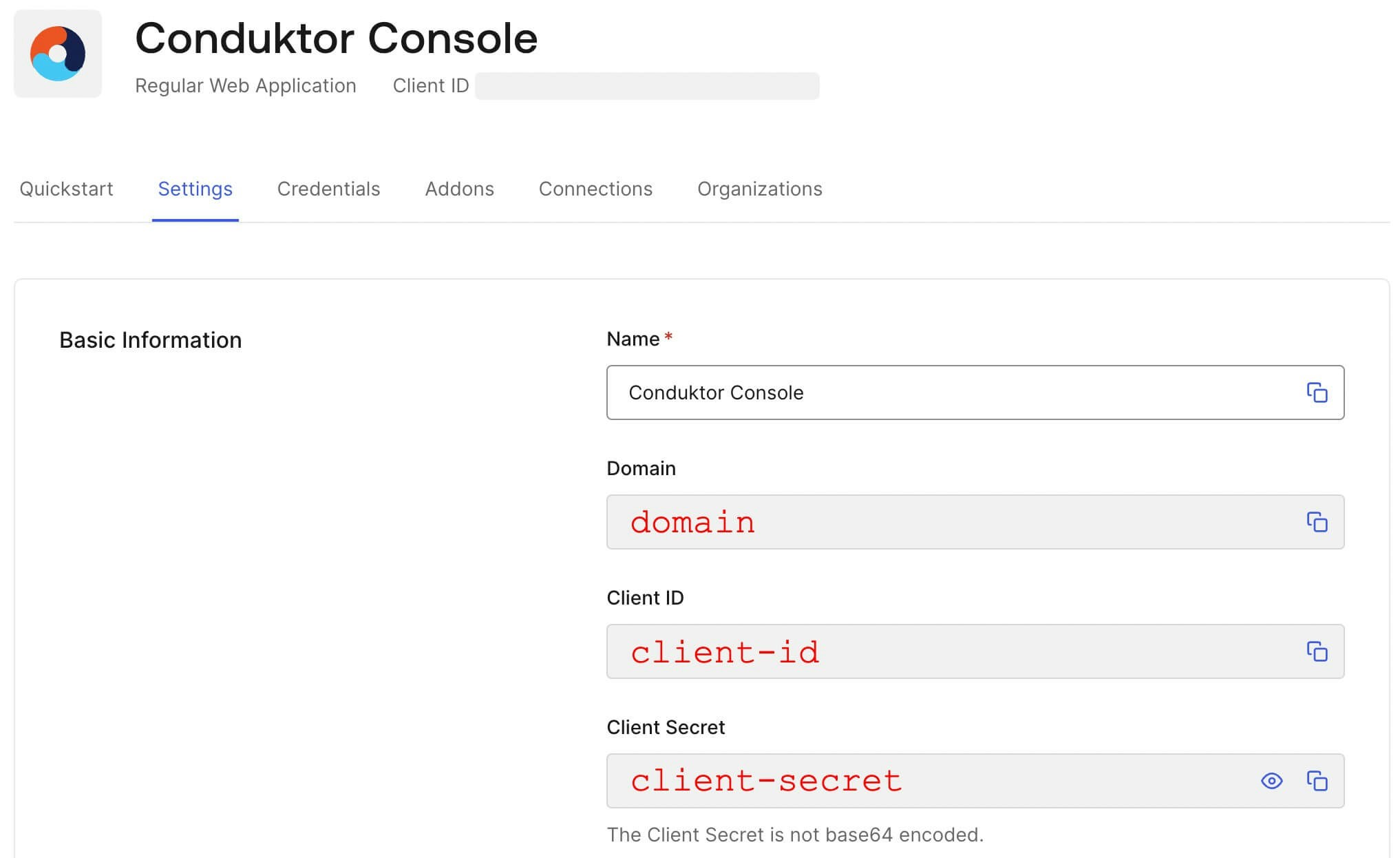 Auth0 client Id secret domain