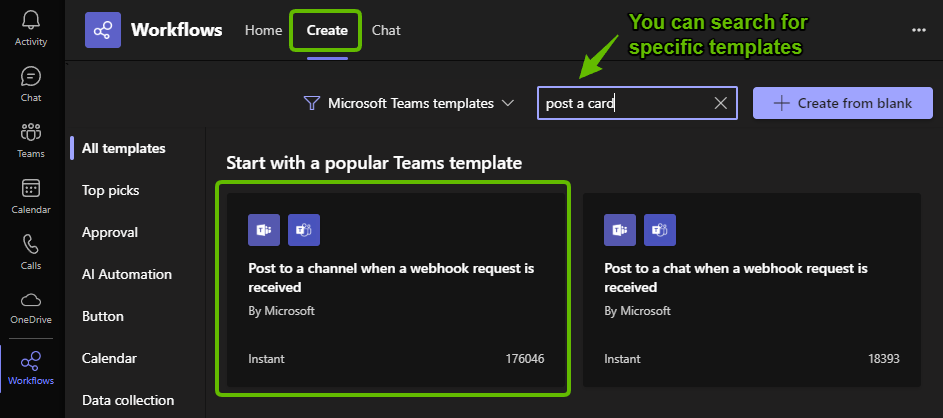 Teams workflow step 2