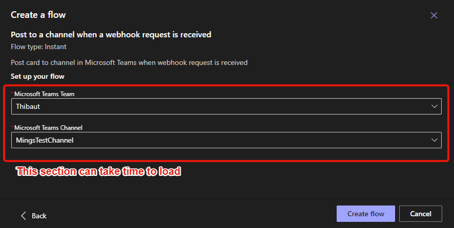 Teams workflow step 4