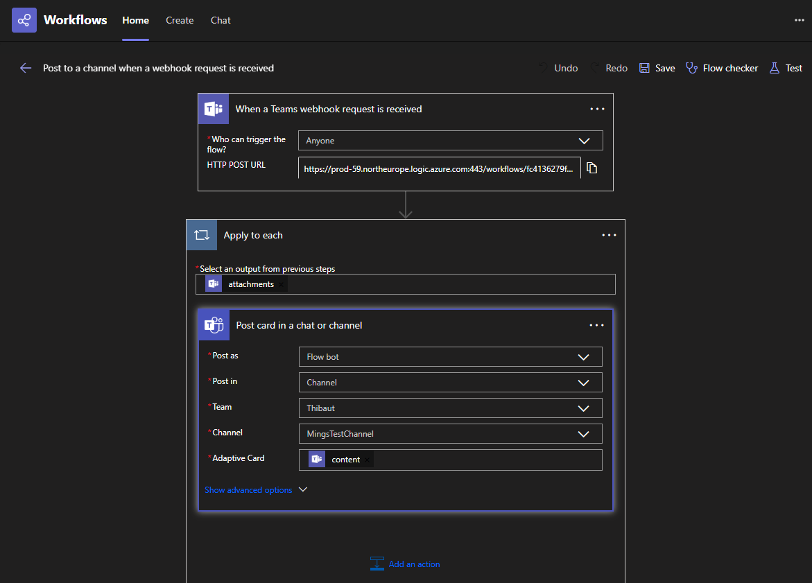 Teams workflow step 6