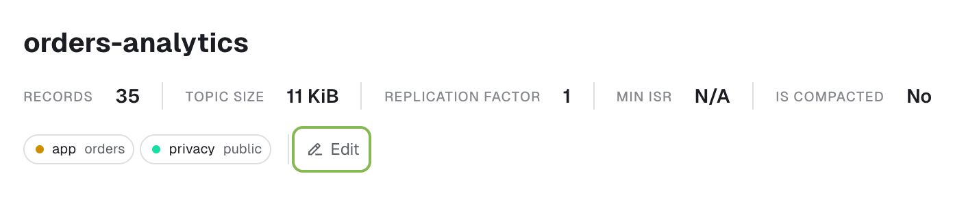 Label edit