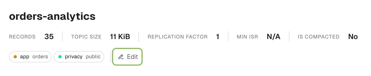 Label edit