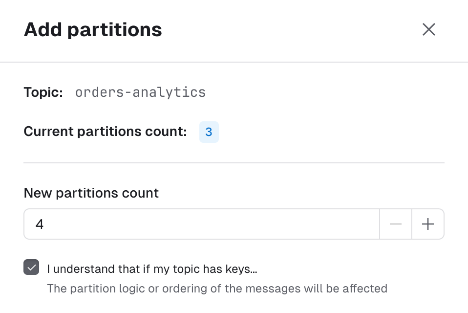 Add partitions