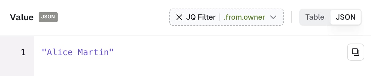 See JQ filter