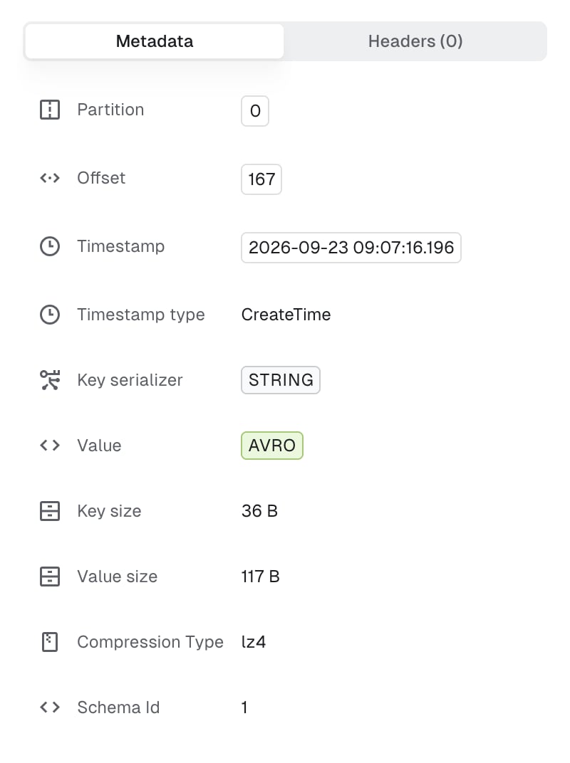 Topic metadata