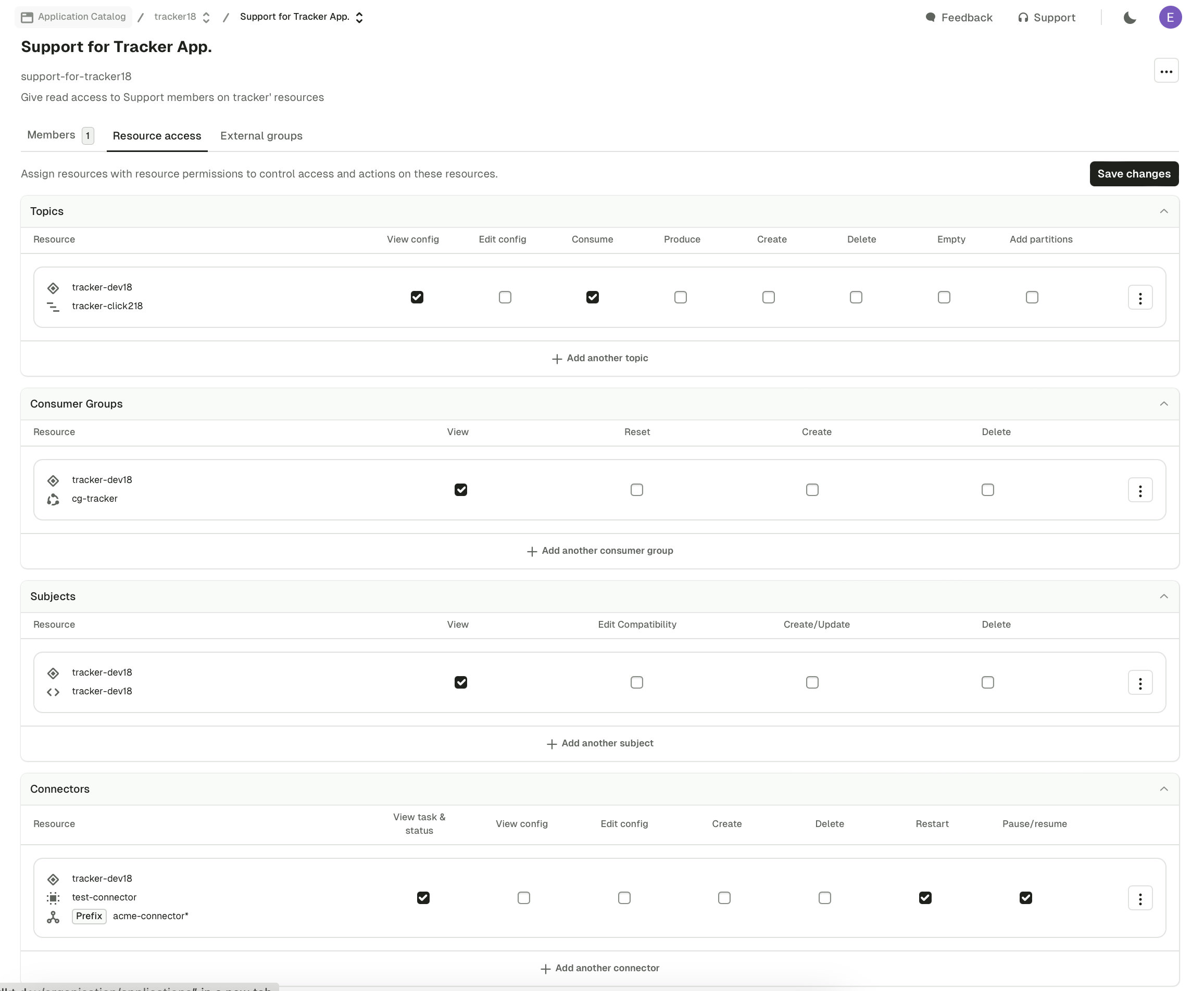 Application Groups