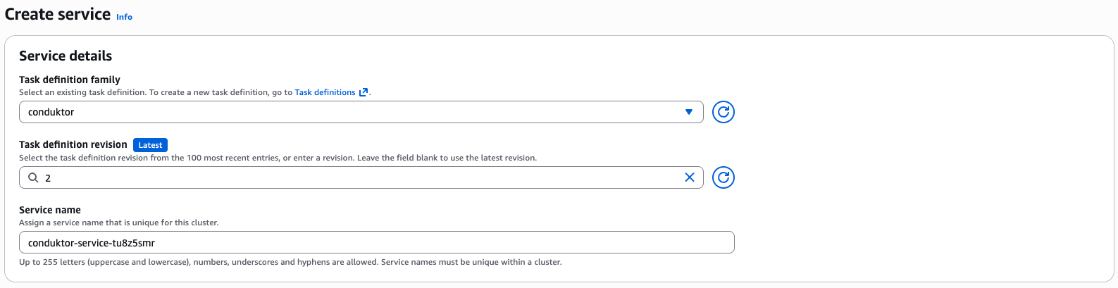 AWS Guide Task Definition