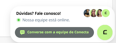 Chat com a equipe Conecta