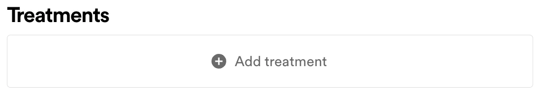 Add treatment