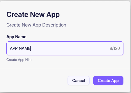 Create New App