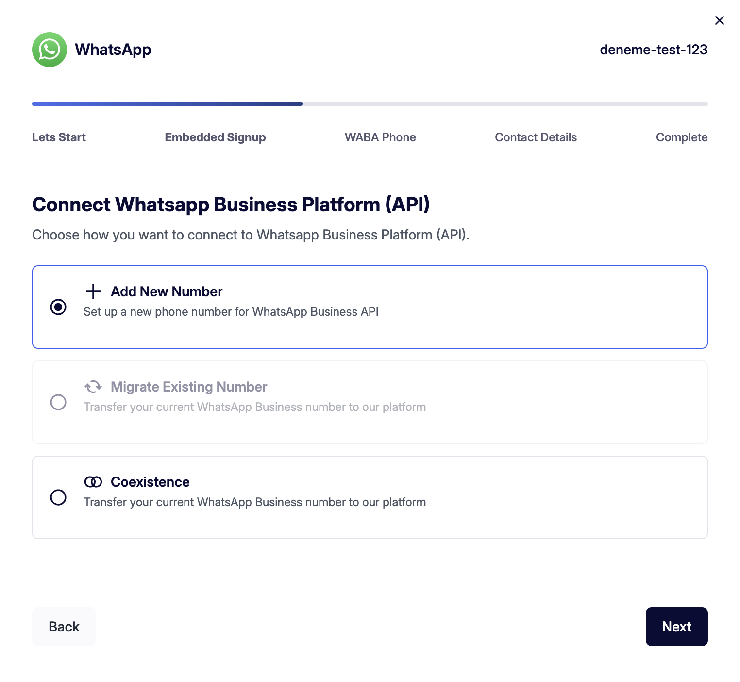 Create App 04 Connection Type