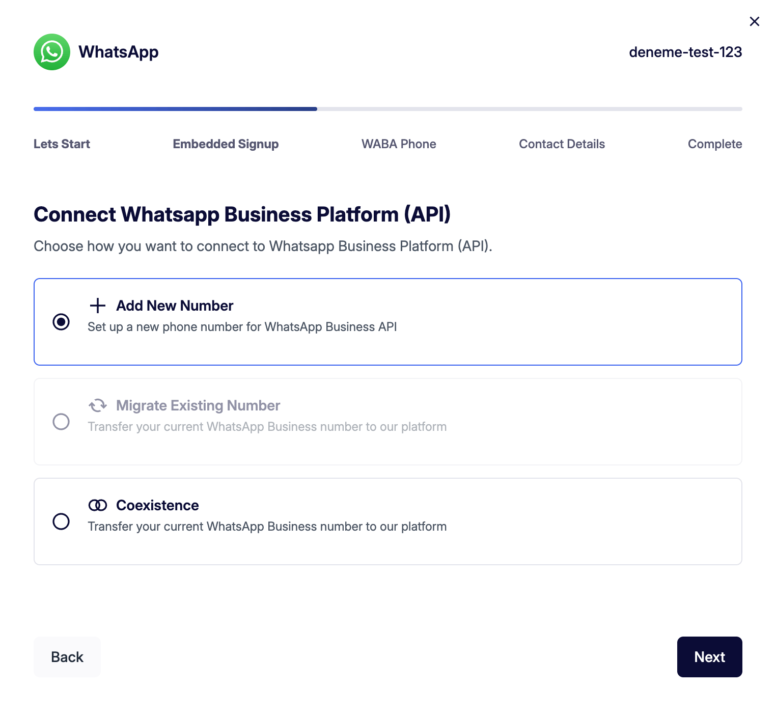 Create App 04 Connection Type