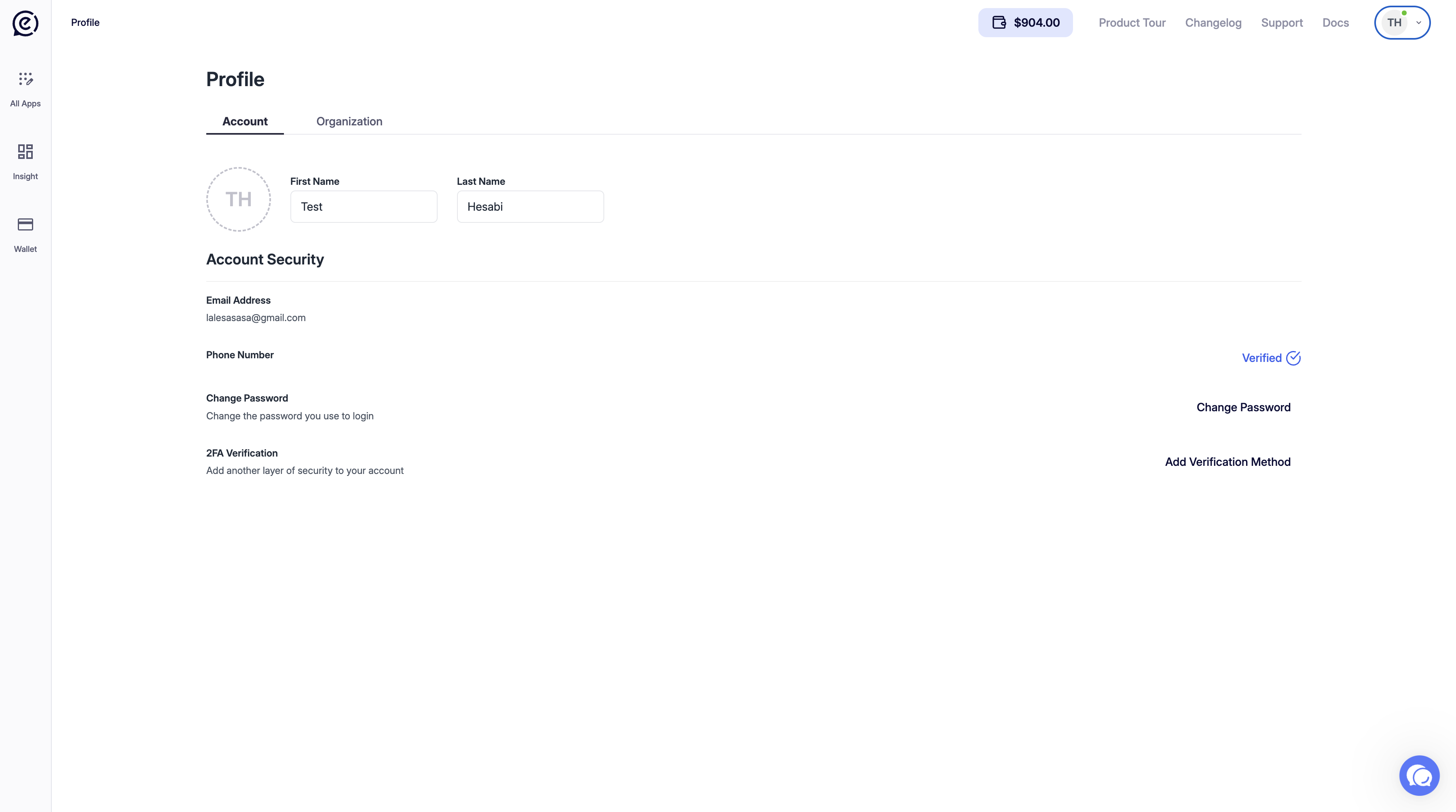 Profile 05 Account