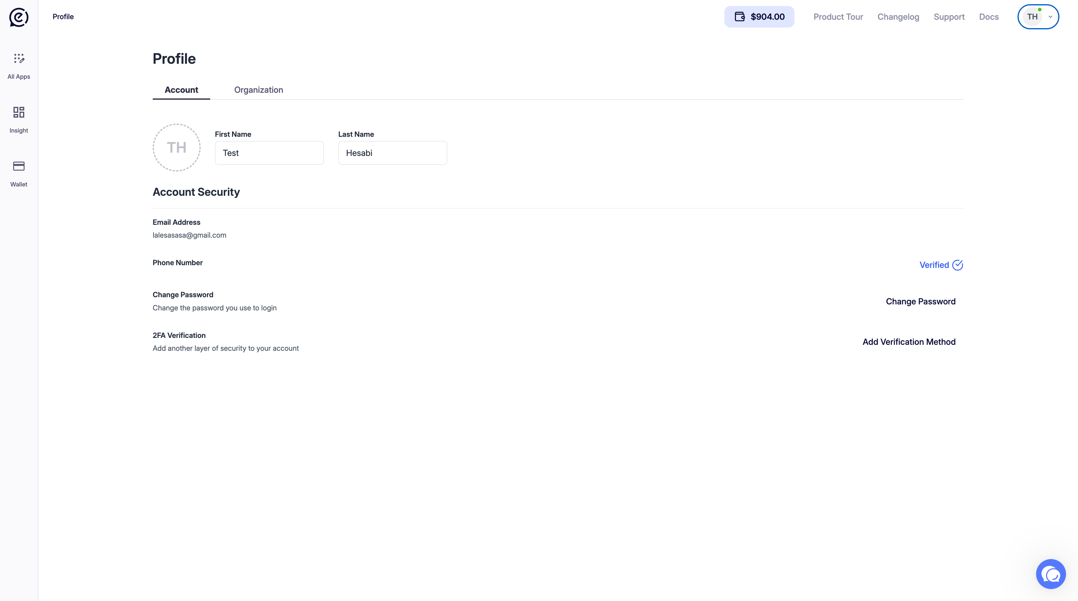 Profile 05 Account