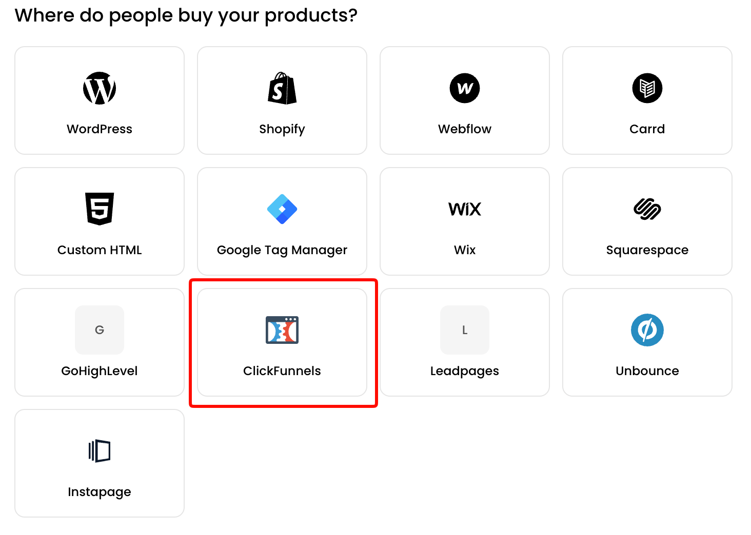 Copying the ClickFunnels tracking snippet from contentgrove settings