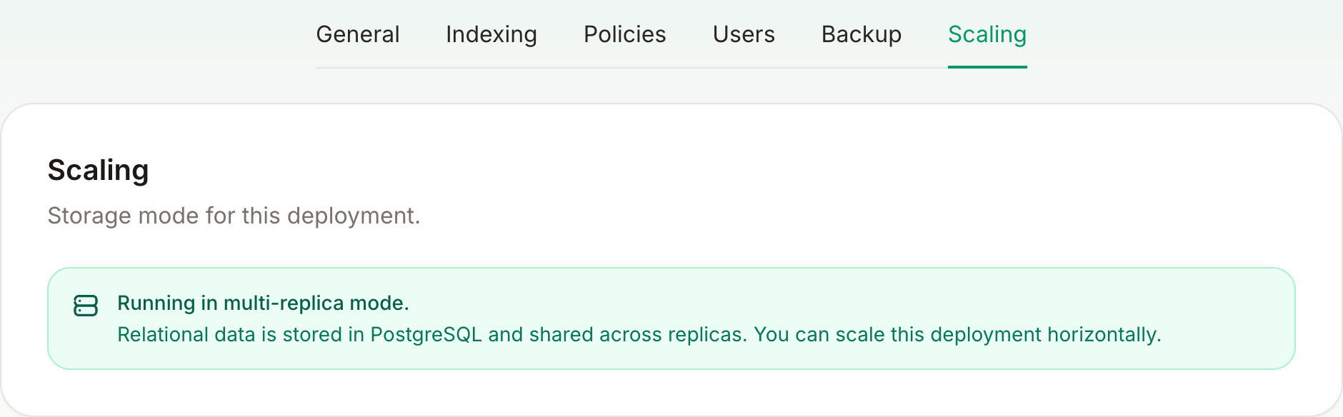 Multi-replica mode confirmed