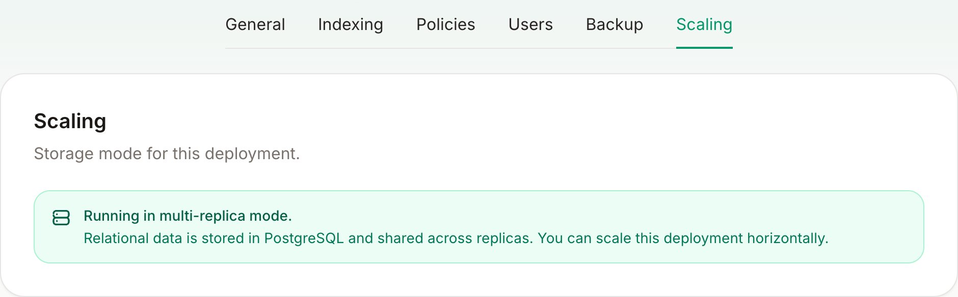Multi-replica mode confirmed