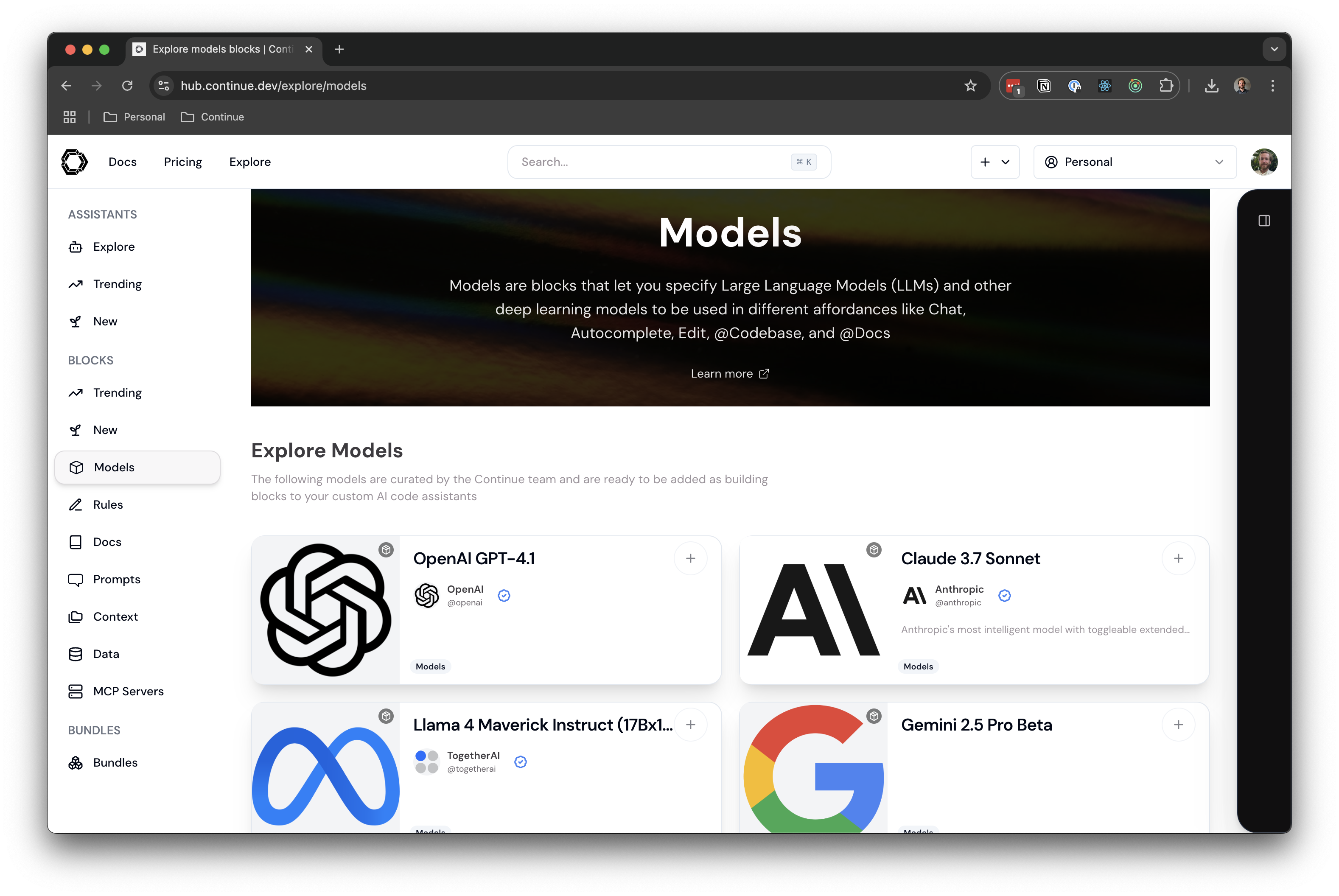 Models Overview