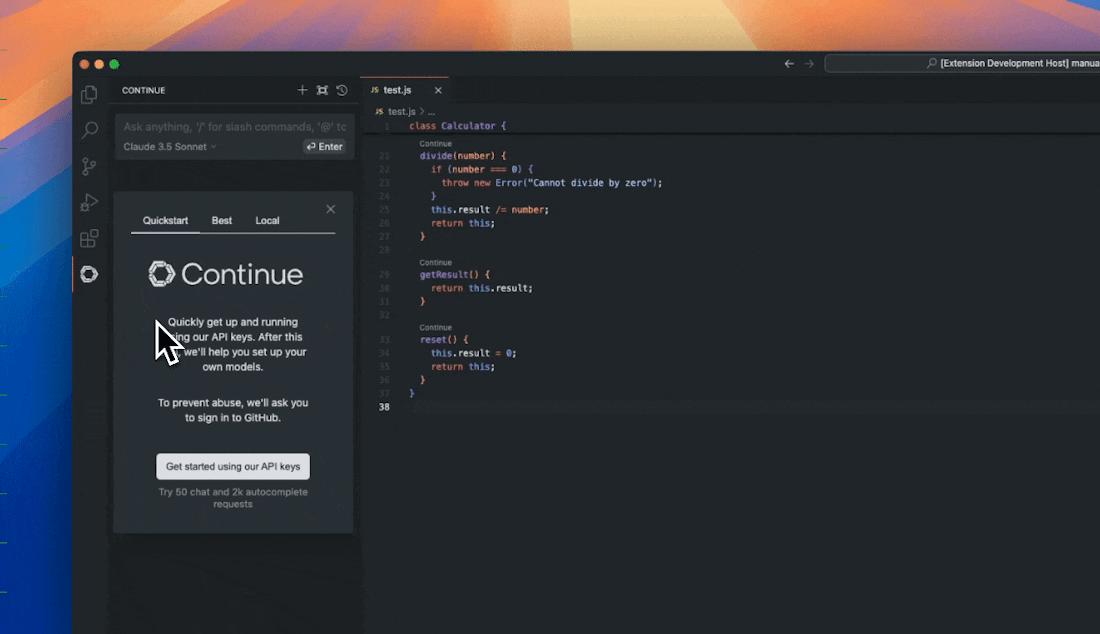 sidebar vs code demo