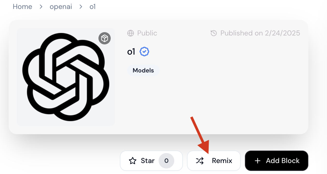 hub remix button