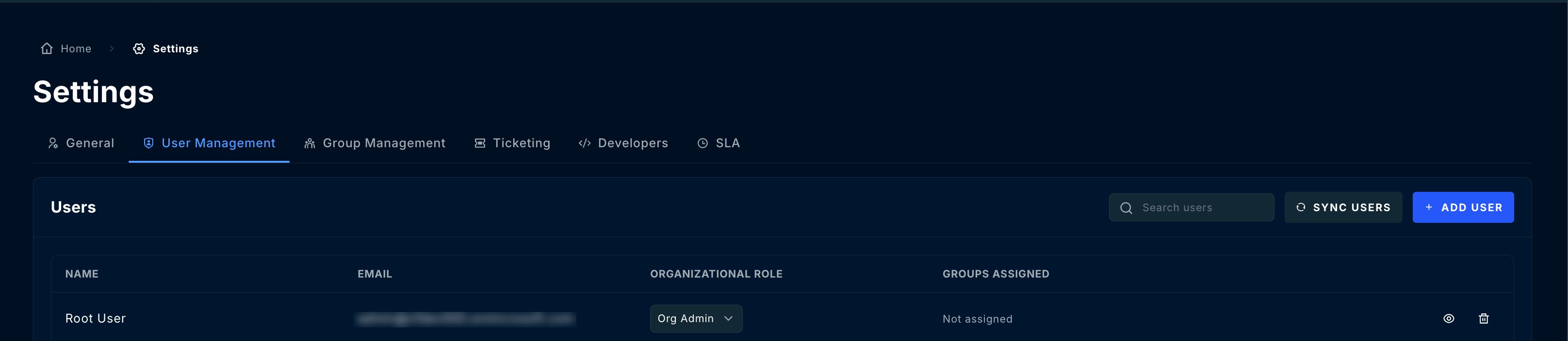 Settings-Users